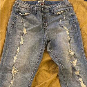 LEI Light Blue Distressed Boyfriend Jeans